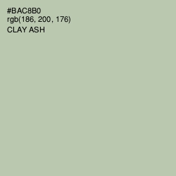 #BAC8B0 - Clay Ash Color Image